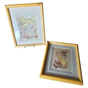 Charming Art Illustrations in Wooden Frames